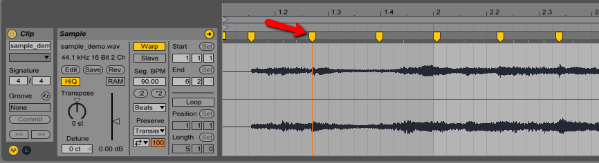 adding-warp-markers-sampling