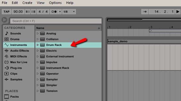 sampling in ableton live 9