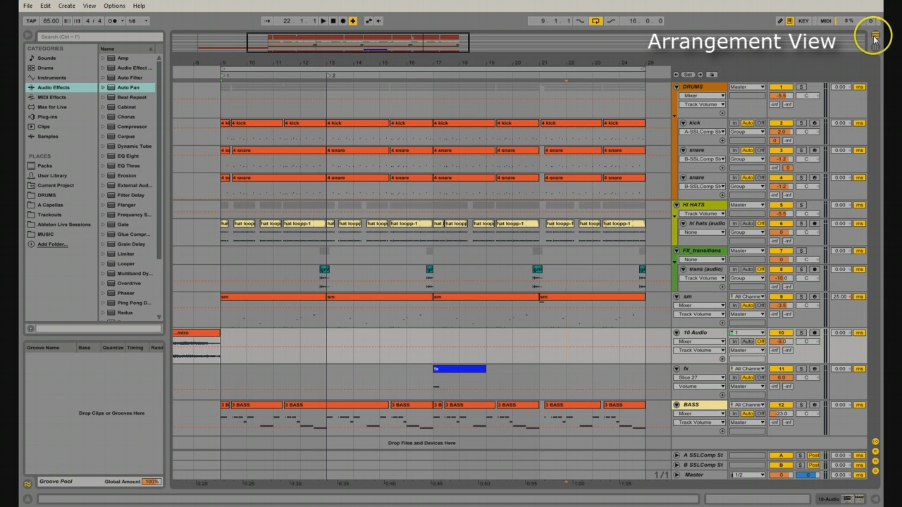 ableton arrangement view