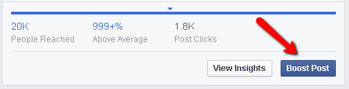 facebook boost post