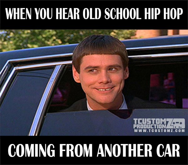 When You Hear Old School Hip Hop Coming From Another Car